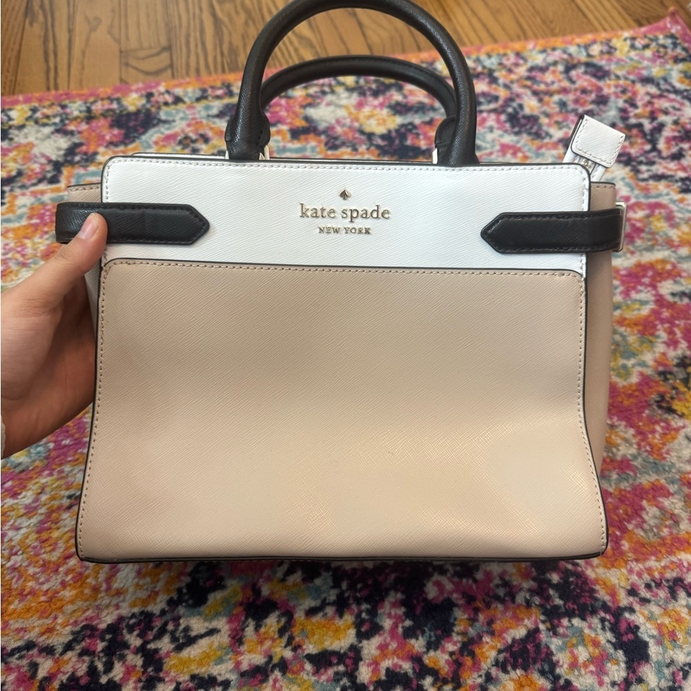 Kate Spade Black and Cream Satchel